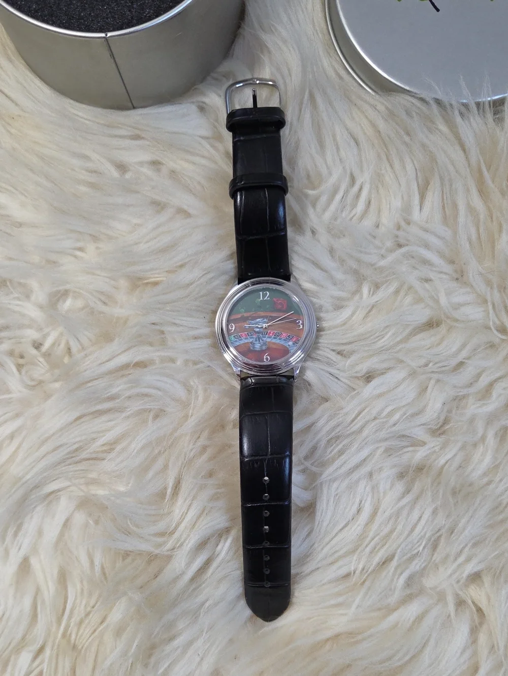 Michael Godard Rose Roulette Rio Casino Watch NEW Unworn w/ Tin